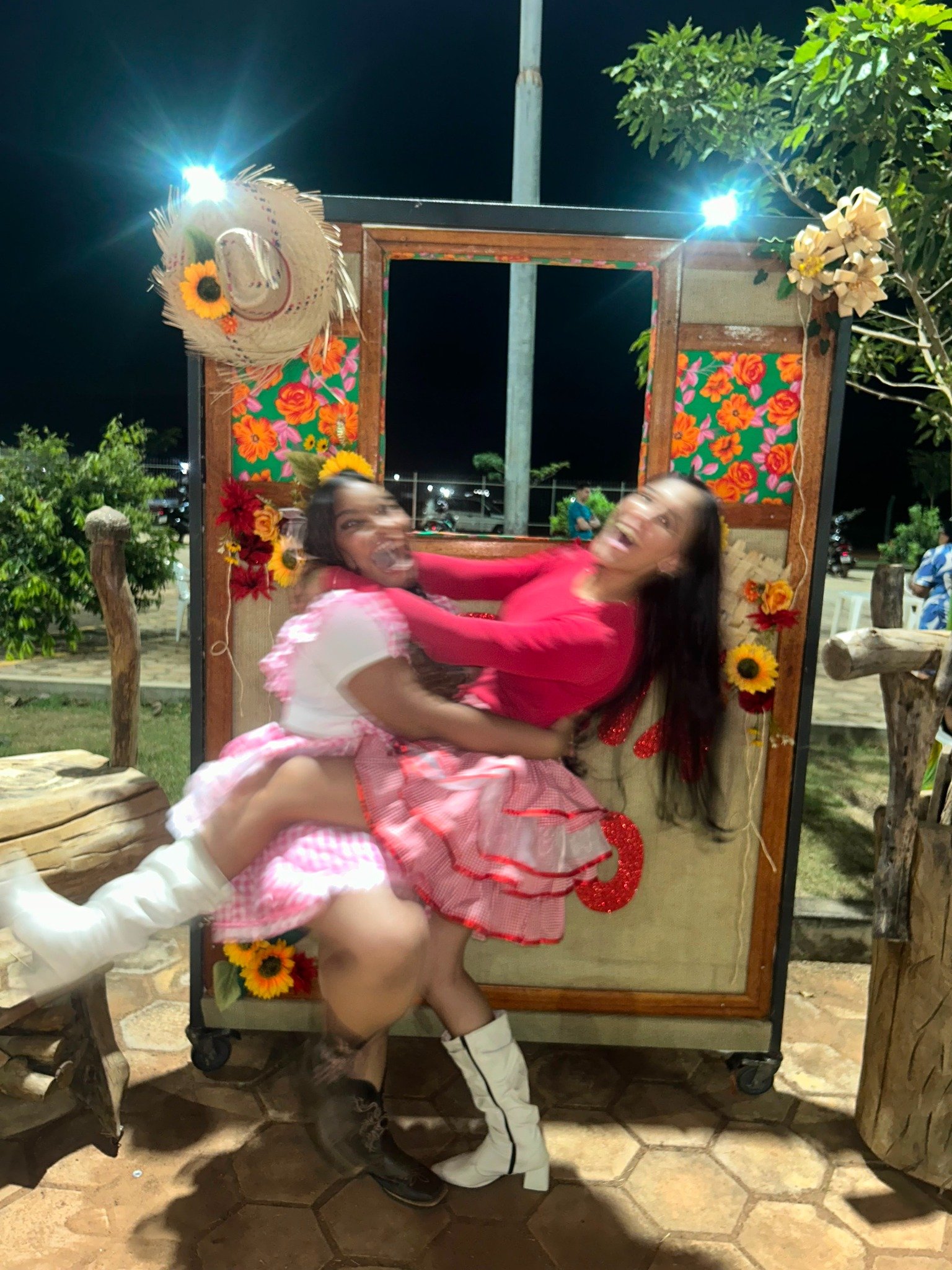 Momento de descontração com amiga